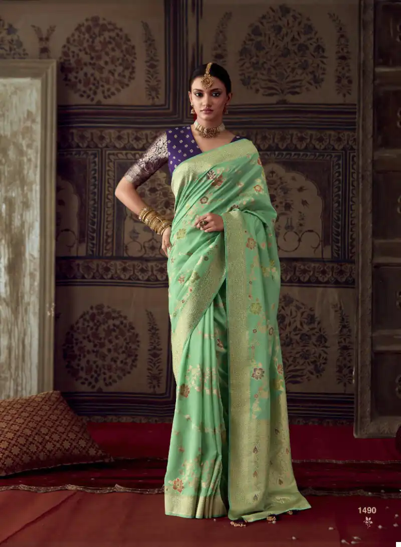 Rajpath Alexa Pure Satin Crepe Wholesale Saree Catalog