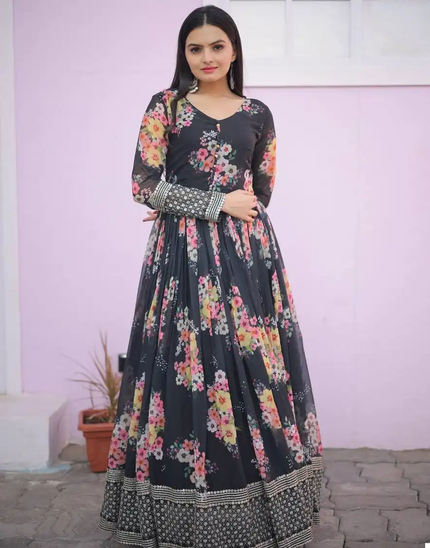 Georgette Gowns - Buy Georgette Gowns Online in India | Myntra