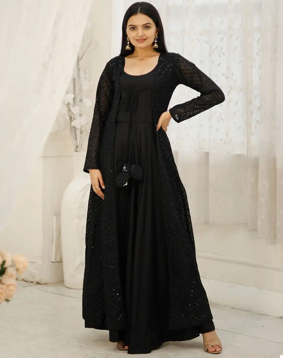 Vardan Ethnic Aayaa Vol 15 Rayon Wholesale Fancy Gown With Shrug Catalog 2
