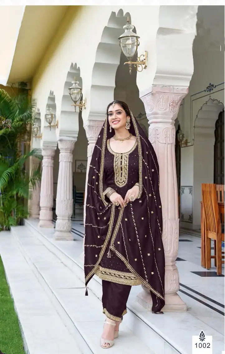 Vardan Ethnic Nazara Real Premium Silk Wholesale Designer Salwar Suit Catalog 3