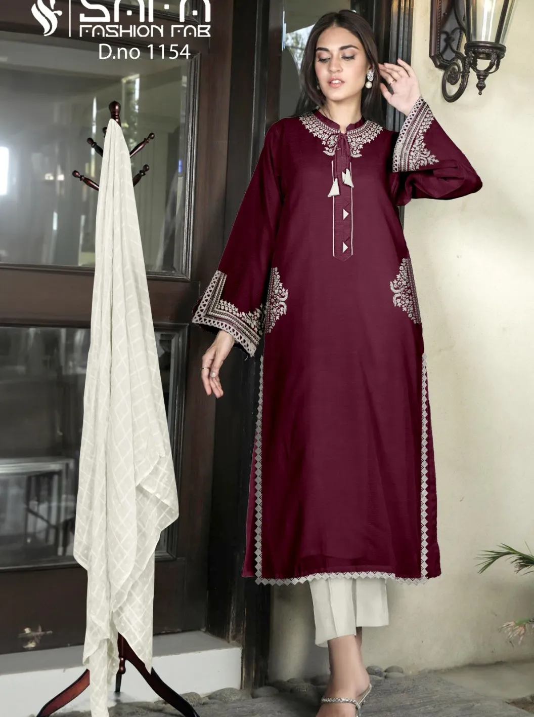 Safa Fashion Fab 1154 Voile Wholesale Pakistani Salwar Suit Collection