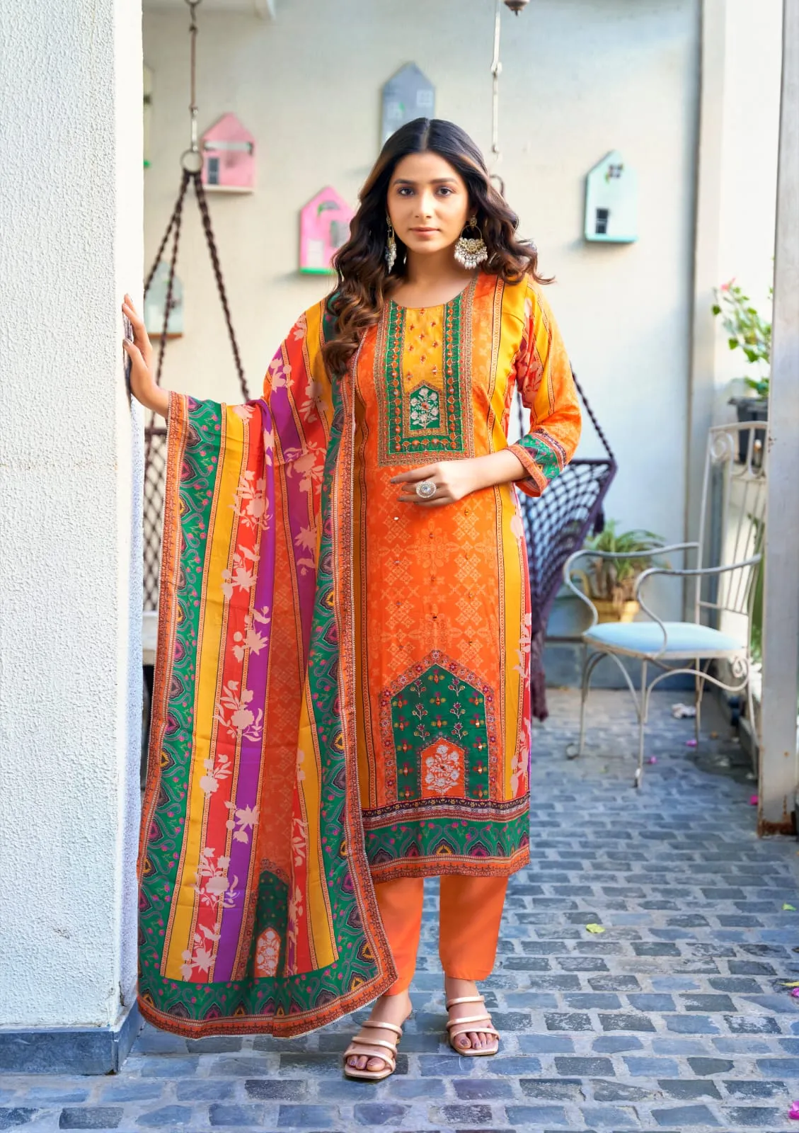 Ossm Mahira Top Bottom With Dupatta Collection