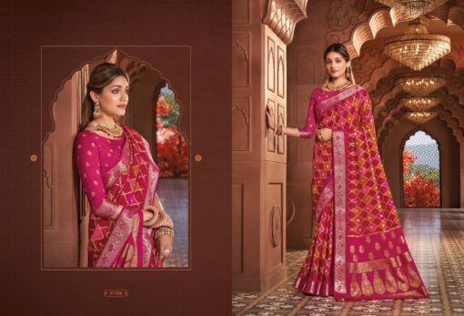 Vipul Angora Silk Wholesale Fancy Sarees Collection - Image 2