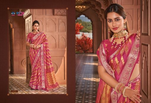 Vipul Angora Silk Wholesale Fancy Sarees Collection - Image 4