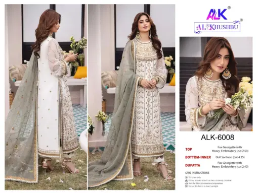 AlKhushbu Agha Noor-Vol-2 Georgette Wholesale Pakistani Salwar Suit Collection - Image 4