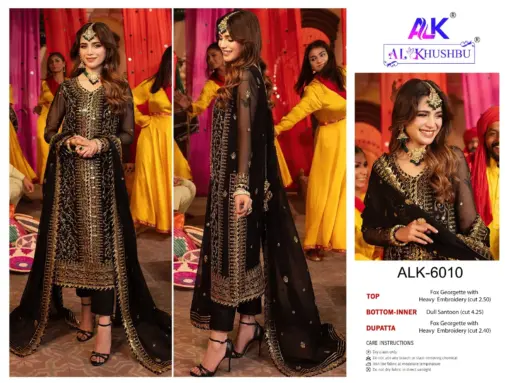 AlKhushbu Zahra Rubab Vol 3 Georgette Wholesale Pakistani Salwar Suit Collection - Image 5