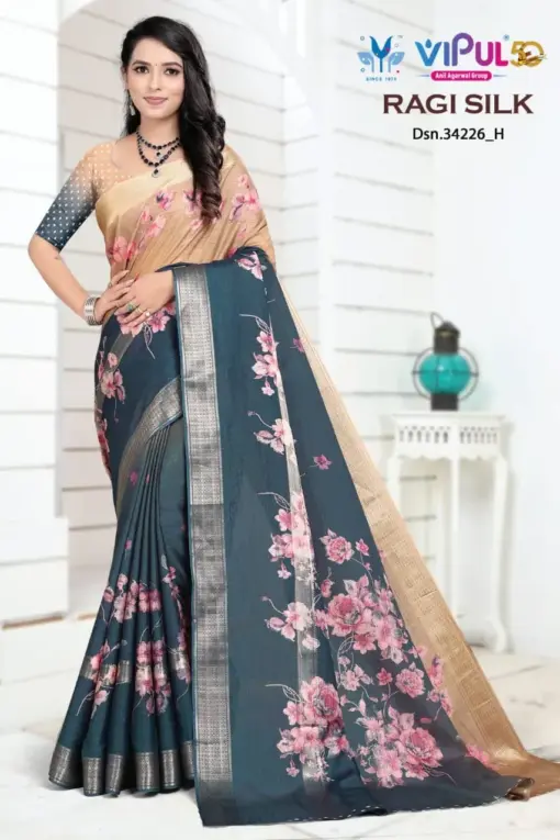 Vipul 34226 colour's Silk Wholesale Fancy Sarees Collection - Image 6