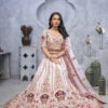 Bridal Ivory Lehenga with Zari Paisley Embroidery