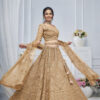 Royal Grandeur Bridal Golden Wedding Lehenga