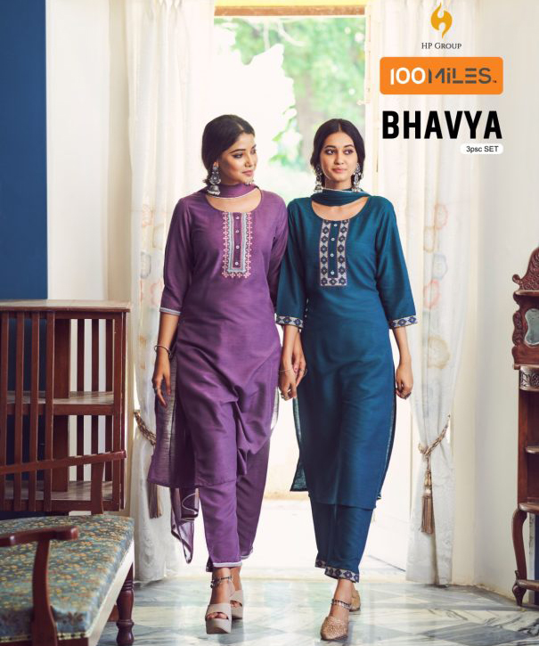 100Miles Bhavya Cotton Wholesale Readymade Salwar Suit Catalog