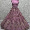 Anjani Art Elegant Pink Net Heavy Bridal Lehenga Choli Collection