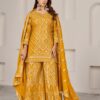 Gulzar Gotakari Premium Chinnon Embroidered Suit Wholesale Catalog (6)