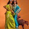 Rajtex Karnaal Silk Pure Satin Handloom Weaving Saree