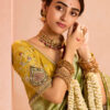 Kimora Utsav Zari Tissue Silk with Embroidery Lace Saree Collection
