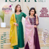 Radhika Lifestyle Isha Vol 1 Embroidered Roman Silk Wholesale Gown with Dupatta