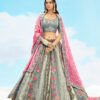 Tathastu Anaara 7610 Sage Green & Pink Embroidered Silk Designer Lehenga