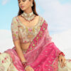 Tathastu Anaara Ivory & Pink Embroidered Designer Silk Lehenga Choli