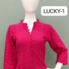 Tunic House Lucky Viscose Rayon Chikankari Short Top Wholesale Catalog