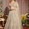 Vardan Champagne Glow Embroidered Net Bridal Lehenga with Zari & Sequin Work Collection