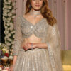 Vardan Champagne Glow Embroidered Net Bridal Lehenga with Zari & Sequin Work Collection