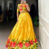 Vardan Ethnic Floral Printed Tussar Silk Lehenga – Wholesale