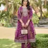 Buy the Aanchi Ankita Roman Shimmer Flared Kurti with Bottom & Dupatta Collection online at a wholesale rate. The full catalog price is INR 5400 and includes 4 graceful designs.