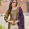 Buy Aanchi Imani Rangeela Silk Straight Kurti with Bottom & Dupatta Collection catalog online at wholesale rate.✓Catalog Price: 5020 INR ✓Total design: 4