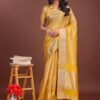 Ast Interlekan Festive Wear Fancy Organza Saree Wholesale Collection