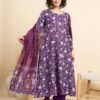 Dhruvi 287 Rayon Printed Kurti Bottom With Dupatta Collection