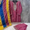 Hoor Tex HF-132 Heavy Chinon Wholesale Readymade Pakistani Suit