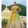 Pastel Peach Yellow Multicolor Zari Tissue Embroidered Wedding Lehenga,bridal lehenga designs bridal lehenga style bridal lehenga in india bridal lehenga designs in india bridal lehenga in pakistan bridal lehenga in bangladesh bridal lehenga in lahore lehenga choli lehenga saree lehenga style lehenga choli designs lehenga saree designs lehenga style dress lehenga style dress designs lehenga style dress patterns