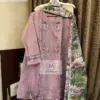 Maria.B Readymade Self Embroidery Cotton Pakistani Suit Set