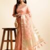 Savi 1 Embroidered Cotton Khadi Silk Saree Wholesale Collection