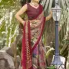 Vallabhi Prints Regina 12 Abstract Printed Georgette Sarees Wholesale Catalog