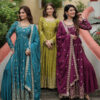 Vardan Ethnic Chinon Sequin Embroidered Designer Sharara Dupatta Set Collection