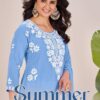 Blue Hills Collage Girl Vol 3 Rayon Embroidery Kurti Collection