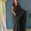 JR-629 Georgette Sequence Embroidered Saree Catalog