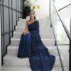 JR-633 Sequin Embroidery Wholesale Saree Collection
