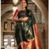 KP-R 074 Lichi Wholesale Jacquard Contrast Silk Saree Catalog