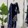 Vardan KD 1488 Wholesale Readymade Velvet Sequin Salwar Suit Catalog