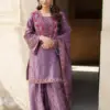 Vardan NSR-849 Heavy Wholesale Chinnon Silk Sharara Suit