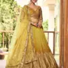 Zeel 5057-Yellow Art Silk Haldi Wear Lehenga Choli