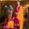 Aanchi Saheli Wholesale Vichitra Silk Flair Anarkali Kurti Catalog