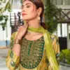 Deecee Lakshita Wholesale Heavy Chanderi Printed Kurti With Bottom Dupatta
