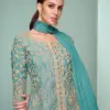 Gulkayra Crown Platinum Chinon Designer Plazoo Salwar Suit Collection
