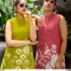 Sleeveless Co Ord Rayon Print Sets Summer Coord Collection Wholesale Western Wear