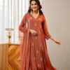 Vardan Naisha K 40 Wholesale Chinon Fancy Kurti Bottom With Dupatta