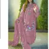Alzohaib Az 1197 A to D Wholesale Organza Pakistani Suit Collection