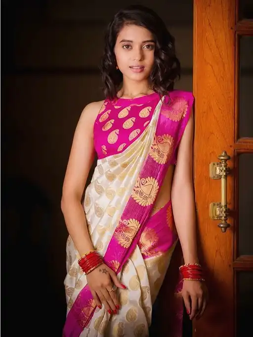 KP-R CREATION KP R 090 Fancy Lichi Silk Saree Collection