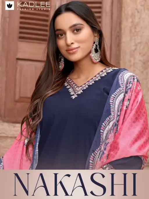 Kadlee Nakashi Wholesale Cotton Readymade Salwar Suit Catalog